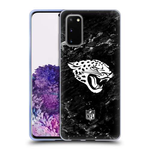 NFL Jacksonville Jaguars Artwork Marble Soft Gel Case for Samsung Galaxy S20 / S20 5G