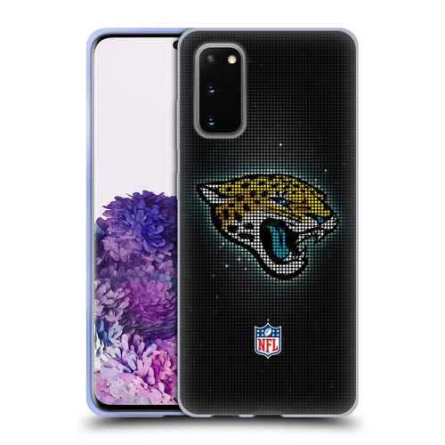 NFL Jacksonville Jaguars Artwork LED Soft Gel Case for Samsung Galaxy S20 / S20 5G