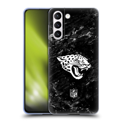 NFL Jacksonville Jaguars Artwork Marble Soft Gel Case for Samsung Galaxy S21 5G