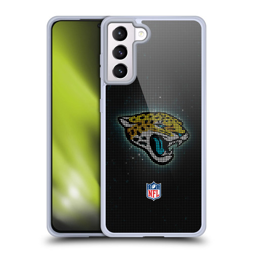 NFL Jacksonville Jaguars Artwork LED Soft Gel Case for Samsung Galaxy S21+ 5G