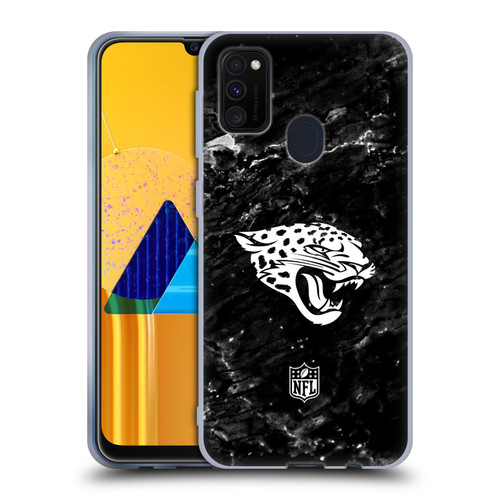 NFL Jacksonville Jaguars Artwork Marble Soft Gel Case for Samsung Galaxy M30s (2019)/M21 (2020)