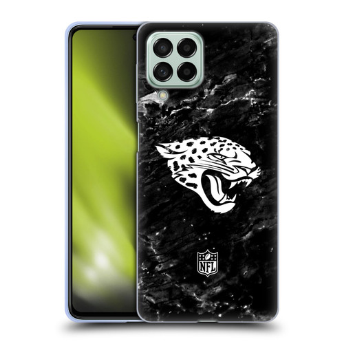 NFL Jacksonville Jaguars Artwork Marble Soft Gel Case for Samsung Galaxy M53 (2022)
