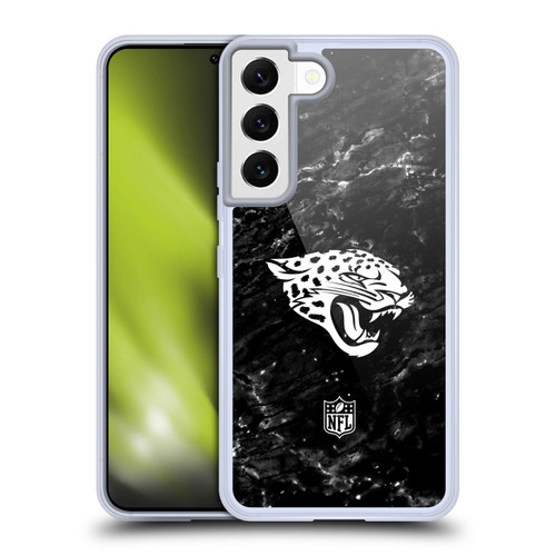 NFL Jacksonville Jaguars Artwork Marble Soft Gel Case for Samsung Galaxy S22 5G