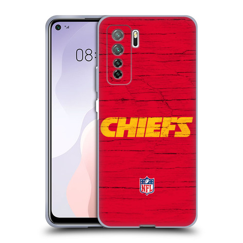 NFL Kansas City Chiefs Logo Distressed Look Soft Gel Case for Huawei Nova 7 SE/P40 Lite 5G
