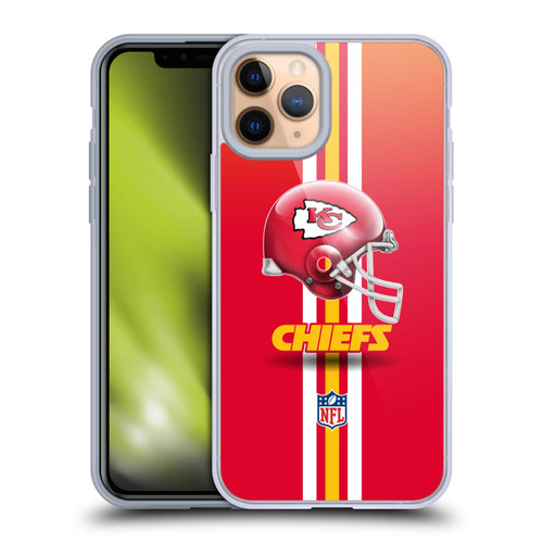 NFL Kansas City Chiefs Logo Helmet Soft Gel Case for Apple iPhone 11 Pro