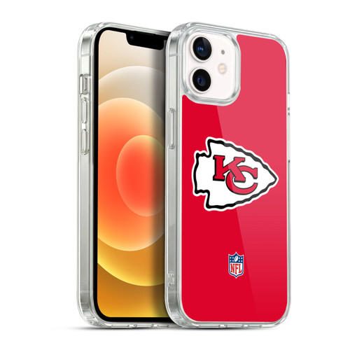 NFL Kansas City Chiefs Logo Plain Soft Gel Case for Apple iPhone 12 / iPhone 12 Pro & MagSafe