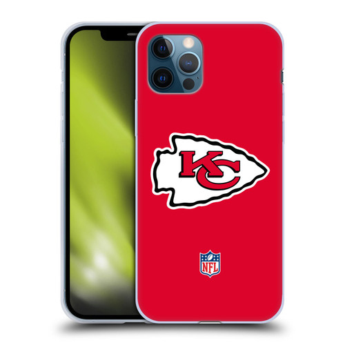 NFL Kansas City Chiefs Logo Plain Soft Gel Case for Apple iPhone 12 / iPhone 12 Pro