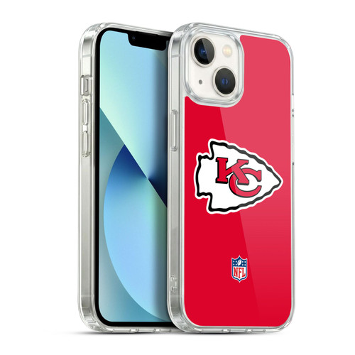 NFL Kansas City Chiefs Logo Plain Soft Gel Case for Apple iPhone 13