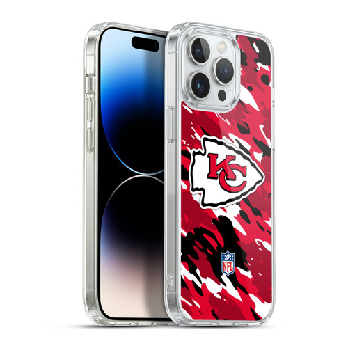 NFL Kansas City Chiefs Logo Camou Soft Gel Case for Apple iPhone 13 Pro Max & MagSafe