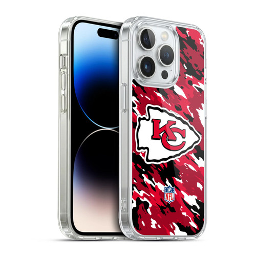NFL Kansas City Chiefs Logo Camou Soft Gel Case for Apple iPhone 13 Pro & MagSafe