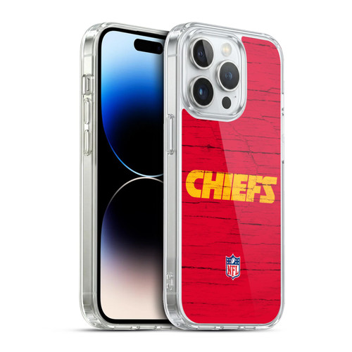 NFL Kansas City Chiefs Logo Distressed Look Soft Gel Case for Apple iPhone 13 Pro & MagSafe