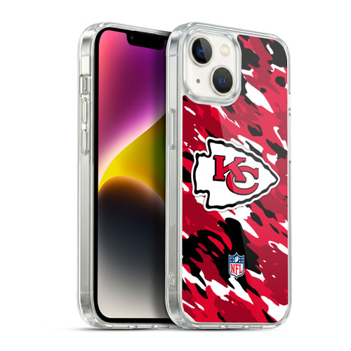 NFL Kansas City Chiefs Logo Camou Soft Gel Case for Apple iPhone 14