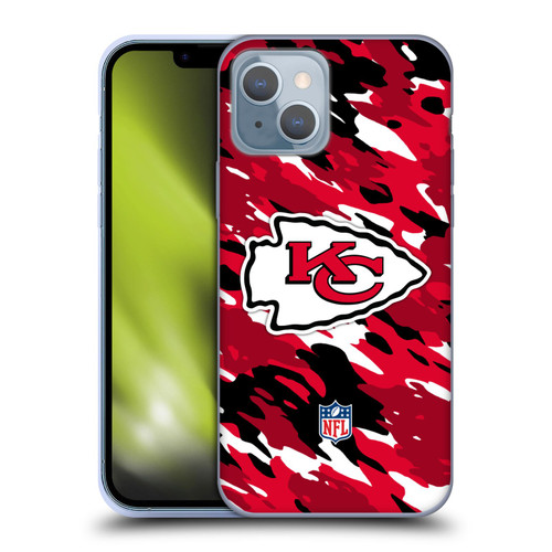 NFL Kansas City Chiefs Logo Camou Soft Gel Case for Apple iPhone 14