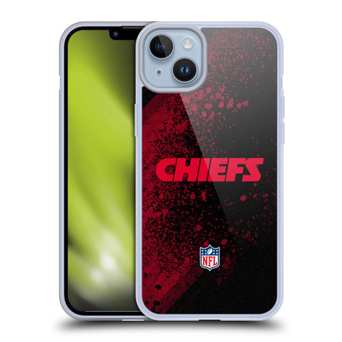 NFL Kansas City Chiefs Logo Blur Soft Gel Case for Apple iPhone 14 Plus & MagSafe