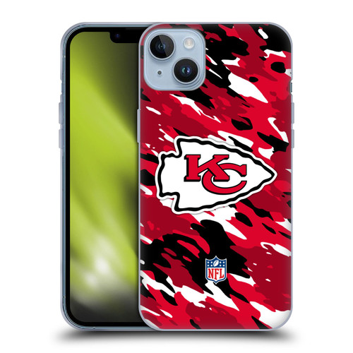 NFL Kansas City Chiefs Logo Camou Soft Gel Case for Apple iPhone 14 Plus