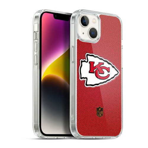NFL Kansas City Chiefs Logo Football Soft Gel Case for Apple iPhone 14 Plus & MagSafe