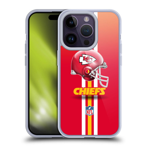 NFL Kansas City Chiefs Logo Helmet Soft Gel Case for Apple iPhone 14 Pro & MagSafe