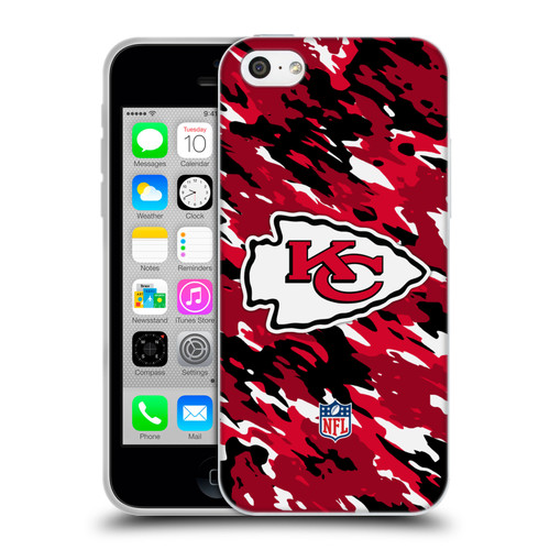 NFL Kansas City Chiefs Logo Camou Soft Gel Case for Apple iPhone 5c