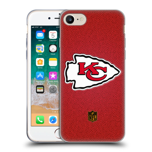 NFL Kansas City Chiefs Logo Football Soft Gel Case for Apple iPhone 7 / 8 / SE 2020 & 2022