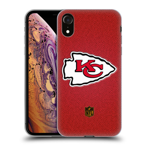 NFL Kansas City Chiefs Logo Football Soft Gel Case for Apple iPhone XR