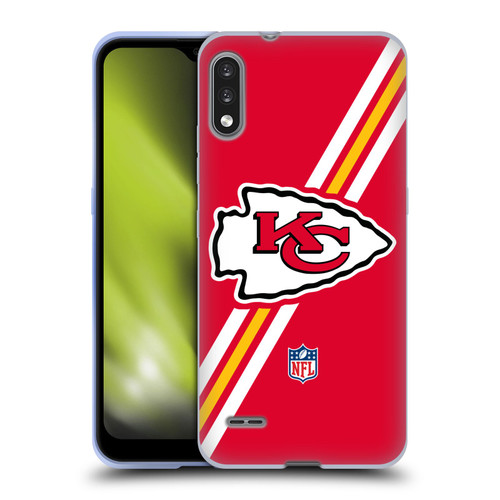 NFL Kansas City Chiefs Logo Stripes Soft Gel Case for LG K22