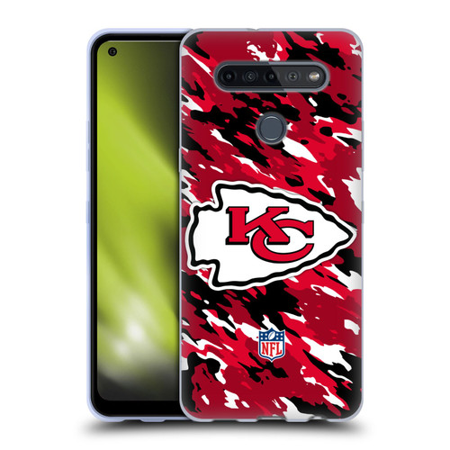 NFL Kansas City Chiefs Logo Camou Soft Gel Case for LG K51S
