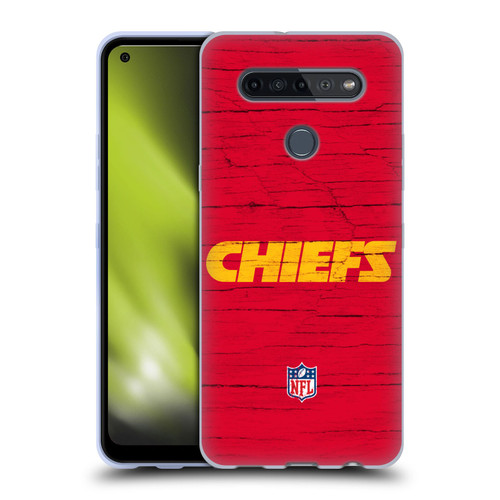 NFL Kansas City Chiefs Logo Distressed Look Soft Gel Case for LG K51S