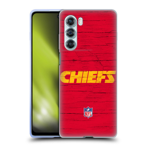NFL Kansas City Chiefs Logo Distressed Look Soft Gel Case for Motorola Edge S30 / Moto G200 5G