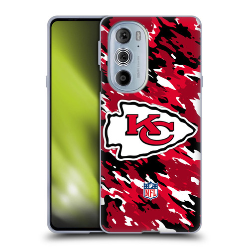NFL Kansas City Chiefs Logo Camou Soft Gel Case for Motorola Edge X30