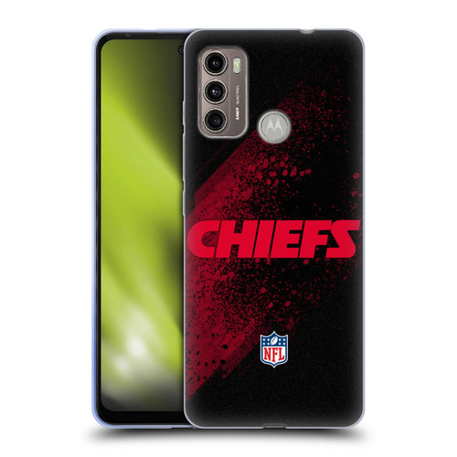 NFL Kansas City Chiefs Logo Blur Soft Gel Case for Motorola Moto G60 / Moto G40 Fusion