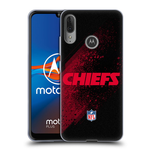 NFL Kansas City Chiefs Logo Blur Soft Gel Case for Motorola Moto E6 Plus