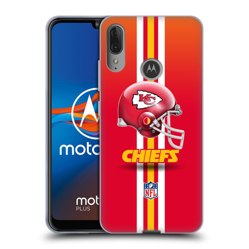 NFL Kansas City Chiefs Logo Helmet Soft Gel Case for Motorola Moto E6 Plus