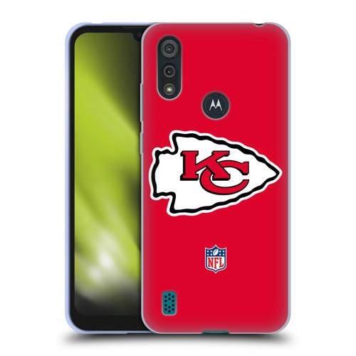 NFL Kansas City Chiefs Logo Plain Soft Gel Case for Motorola Moto E6s (2020)