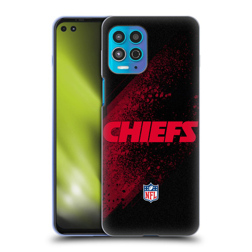 NFL Kansas City Chiefs Logo Blur Soft Gel Case for Motorola Moto G100