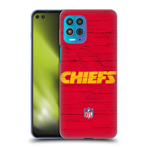 NFL Kansas City Chiefs Logo Distressed Look Soft Gel Case for Motorola Moto G100