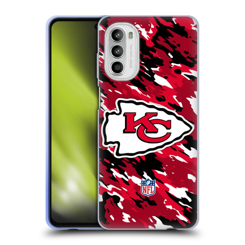 NFL Kansas City Chiefs Logo Camou Soft Gel Case for Motorola Moto G52