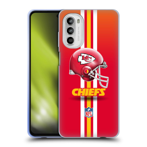 NFL Kansas City Chiefs Logo Helmet Soft Gel Case for Motorola Moto G52