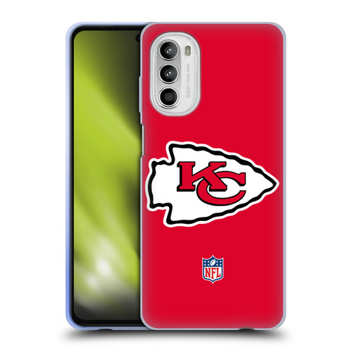 NFL Kansas City Chiefs Logo Plain Soft Gel Case for Motorola Moto G52