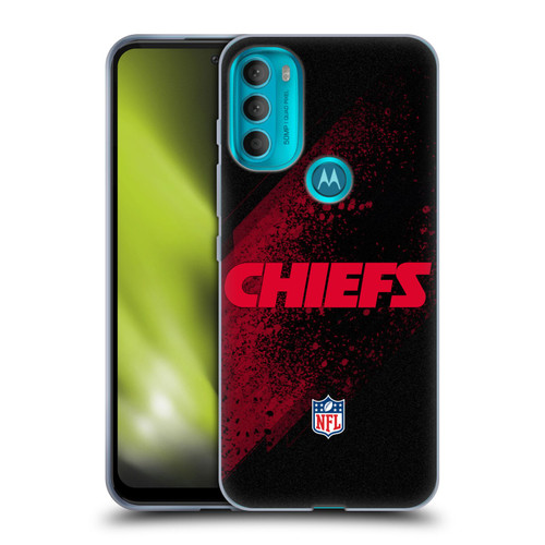 NFL Kansas City Chiefs Logo Blur Soft Gel Case for Motorola Moto G71 5G