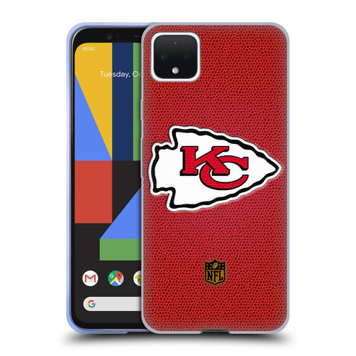 NFL Kansas City Chiefs Logo Football Soft Gel Case for Google Pixel 4 XL