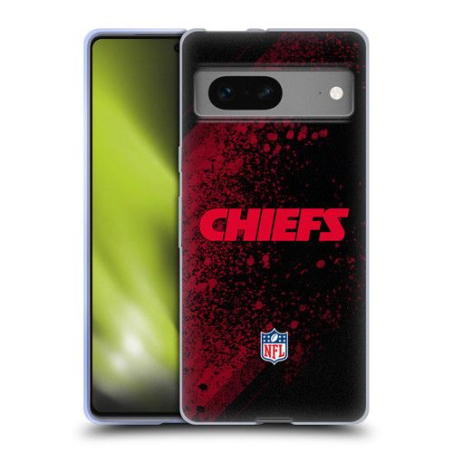 NFL Kansas City Chiefs Logo Blur Soft Gel Case for Google Pixel 7