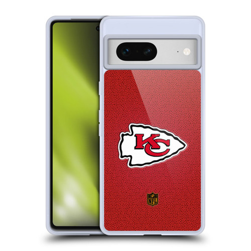NFL Kansas City Chiefs Logo Football Soft Gel Case for Google Pixel 7