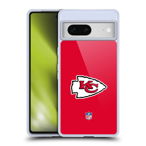 NFL Kansas City Chiefs Logo Plain Soft Gel Case for Google Pixel 7