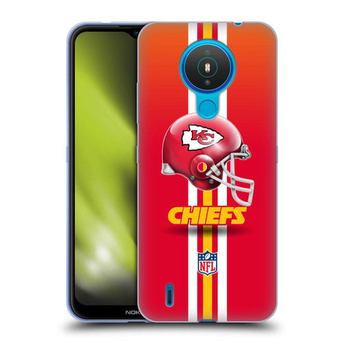 NFL Kansas City Chiefs Logo Helmet Soft Gel Case for Nokia 1.4