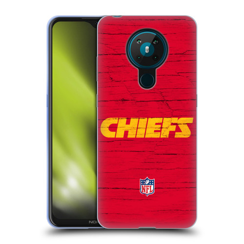 NFL Kansas City Chiefs Logo Distressed Look Soft Gel Case for Nokia 5.3