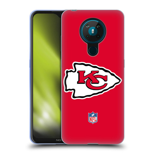NFL Kansas City Chiefs Logo Plain Soft Gel Case for Nokia 5.3