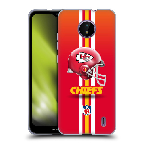 NFL Kansas City Chiefs Logo Helmet Soft Gel Case for Nokia C10 / C20