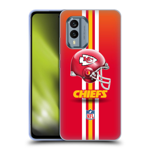 NFL Kansas City Chiefs Logo Helmet Soft Gel Case for Nokia X30
