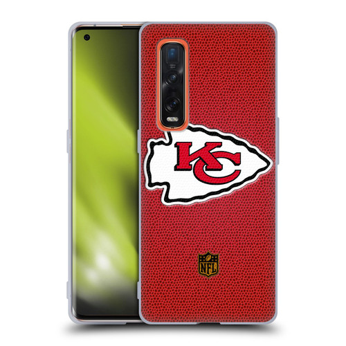 NFL Kansas City Chiefs Logo Football Soft Gel Case for OPPO Find X2 Pro 5G