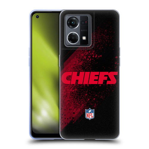 NFL Kansas City Chiefs Logo Blur Soft Gel Case for OPPO Reno8 4G